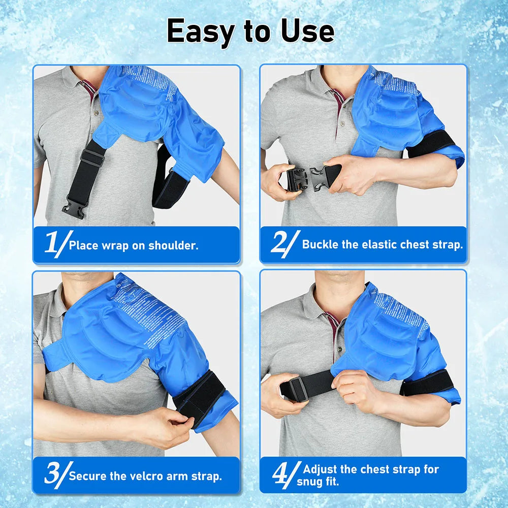 Shoulder Ice Pack Wrap With Hot Cold Therapy Brace