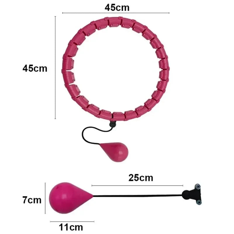 Smart Weighted Hula Hoop For Adults With Detachable Links Cardio