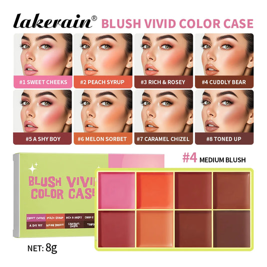 Lakerain Waterproof Concealer Palette Long Lasting Highlighter Blush