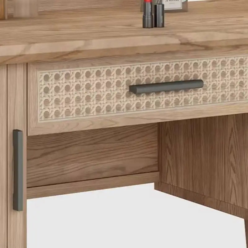 DUTRIEUX Medieval Vanity Table With Mirror In Ash Wood