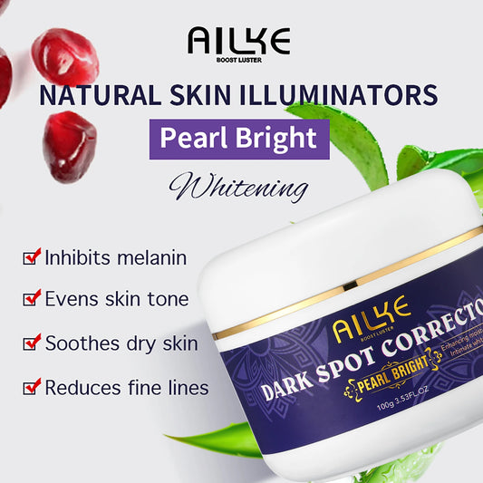 AILKE Dark Spots Remover Cream, For Armpit,Elbows, Legs, Age Spots,Sun Spots And Freckle Remover,With Glutathione &Vitamin E