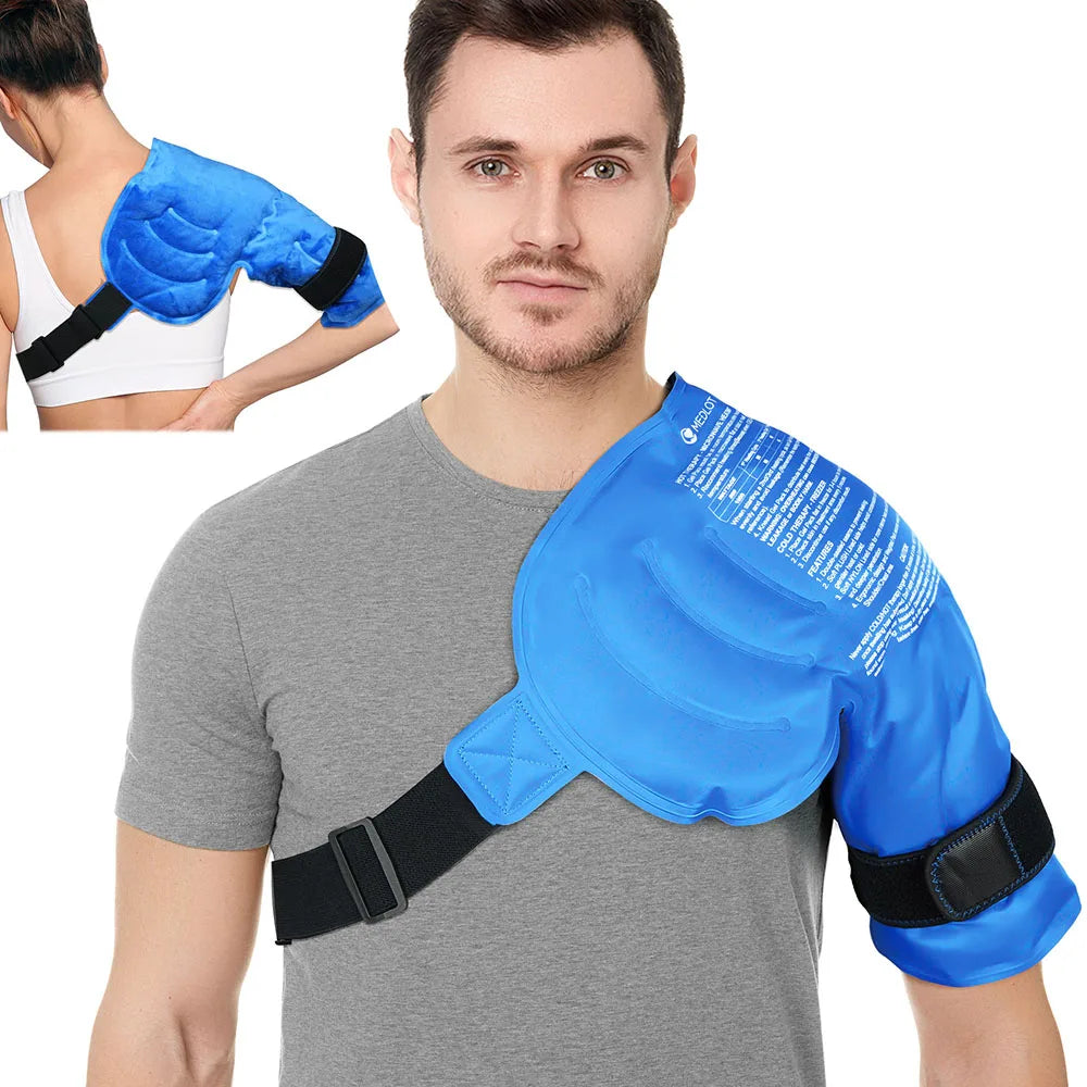 Shoulder Ice Pack Wrap With Hot Cold Therapy Brace