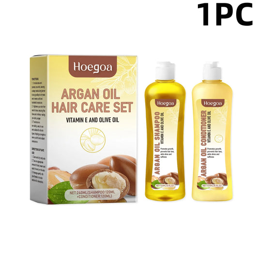 HOEGOA Argan Oil Shampoo And Conditioner Set For Dry Hair