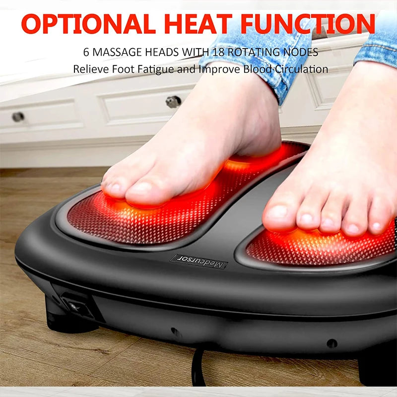 Nekteck Electric Foot Massager With Heat Shiatsu Kneading Massage