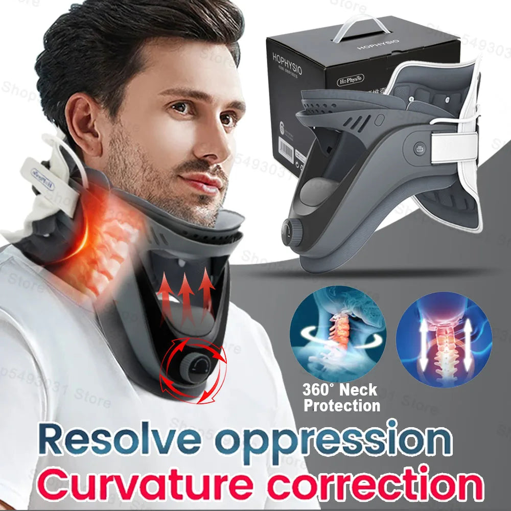 Cervical Neck Adjustable Traction Device And Support
