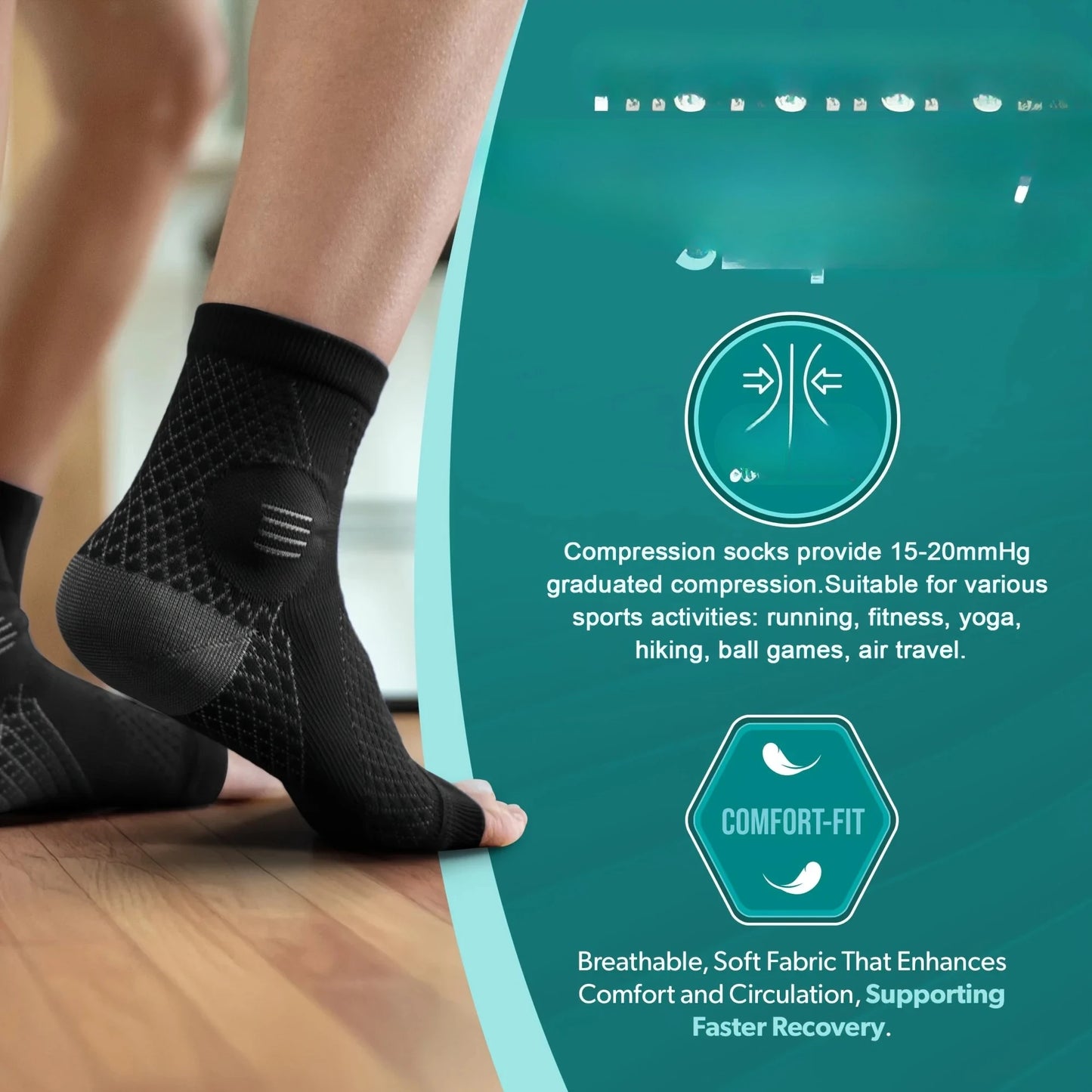 Compression Socks With Arch Support For Neuropathy Relief