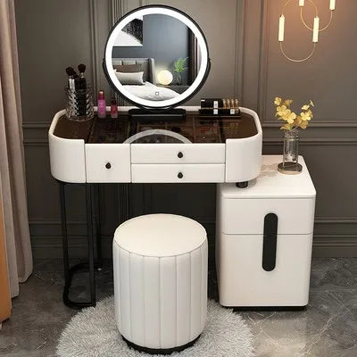 XMSJ Trendy Aesthetic Vanity With Drawer Storage Luxury