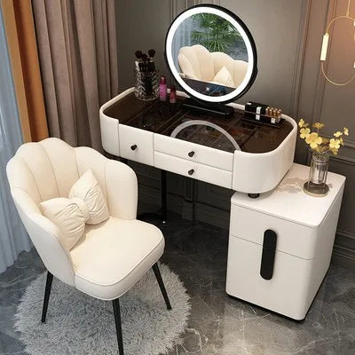 XMSJ Trendy Aesthetic Vanity With Drawer Storage Luxury