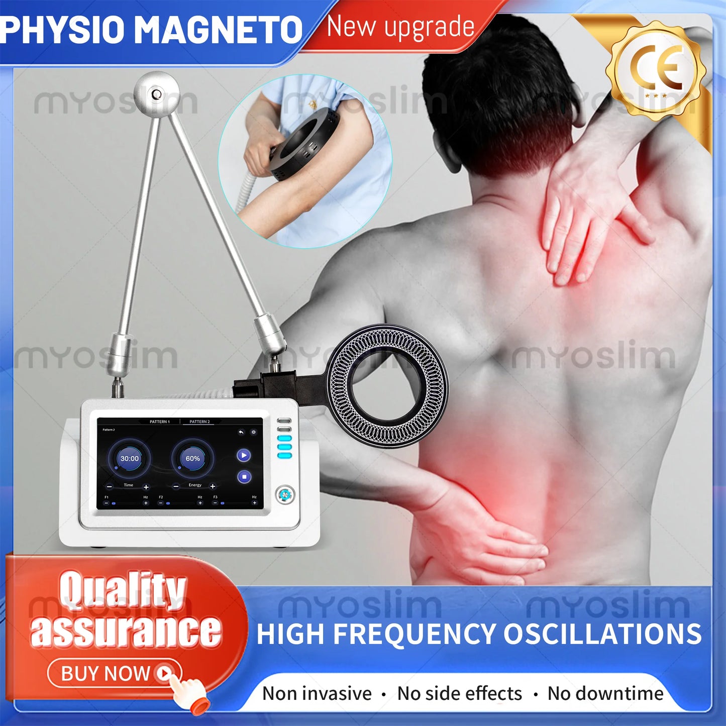 MYOSLIM Noninvasive Pulsed Magnetic Pain Relief Device For Home Use