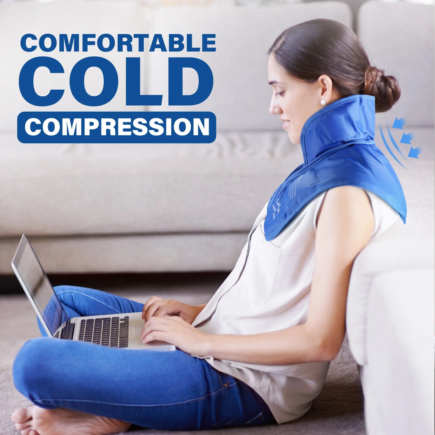 Reusable Gel Ice Pack Neck Shoulder Wrap for Pain Relief