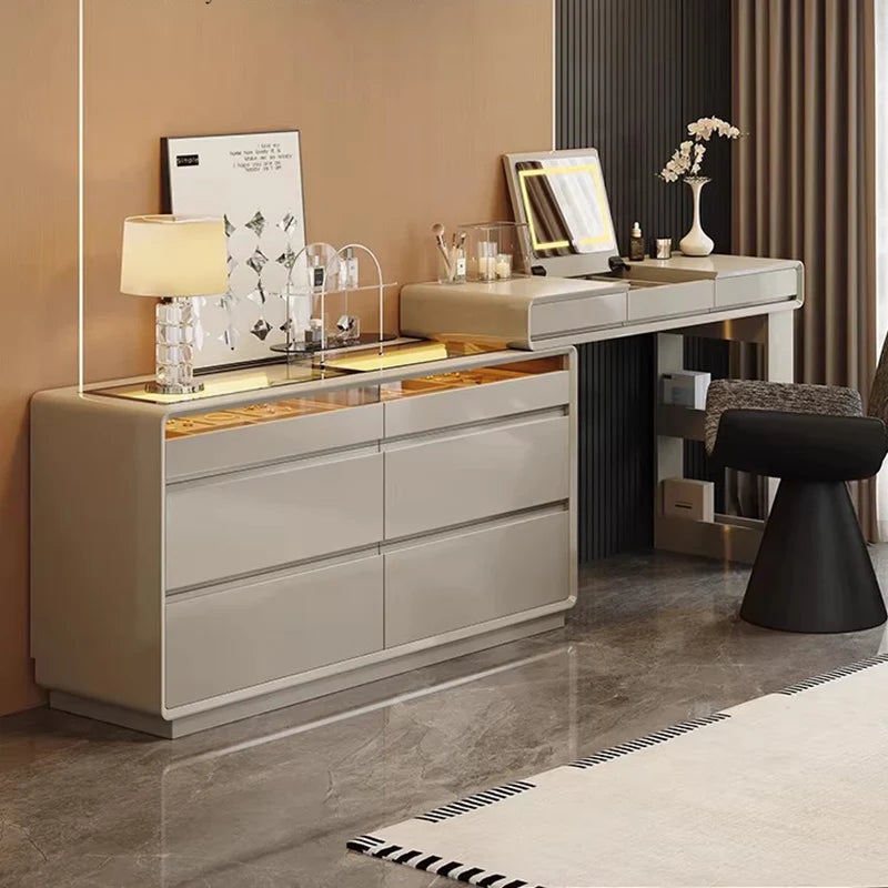 Vanity Table Organizer Jewelry Cosmetics Makeup Dressing Lounge Suite Furniture