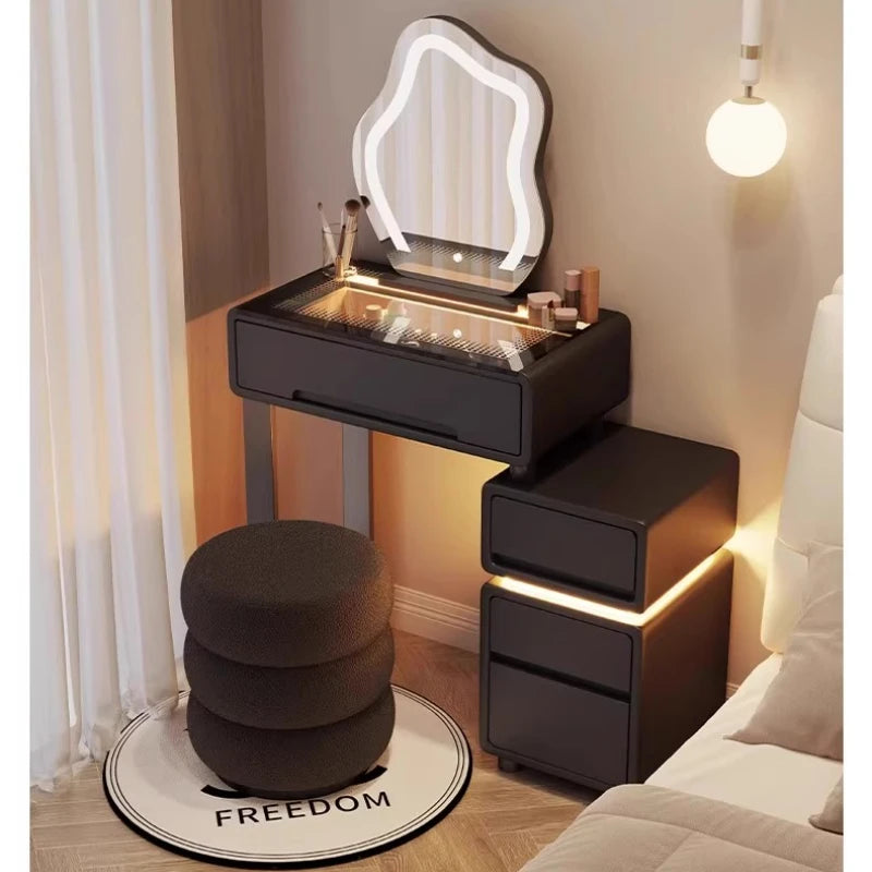 DUTRIEUX Bluetooth Charging Vanity Mirror With Jewelry Outlet Seat