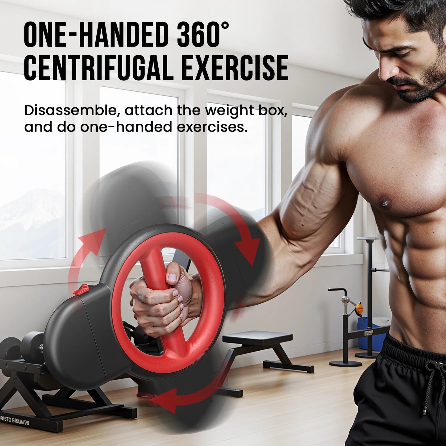 AKLUER Rotator 3 in 1 Arm Exerciser for Upper Body