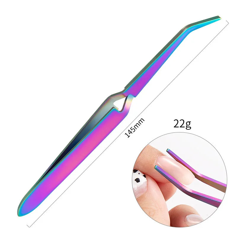 Nail Clip Set Stainless Steel Tweezer For Nail Art Shaping