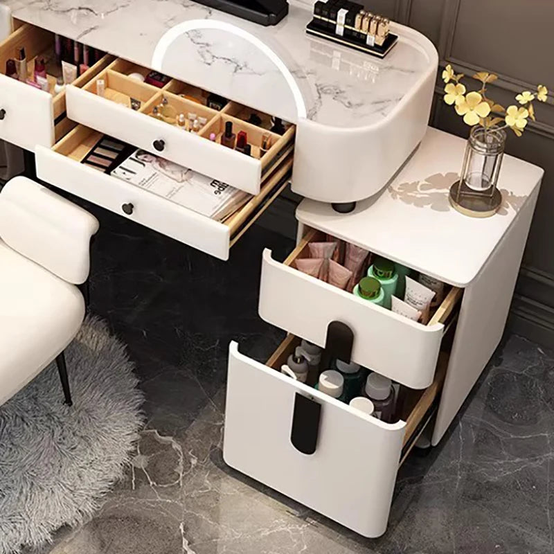 XMSJ Trendy Aesthetic Vanity With Drawer Storage Luxury