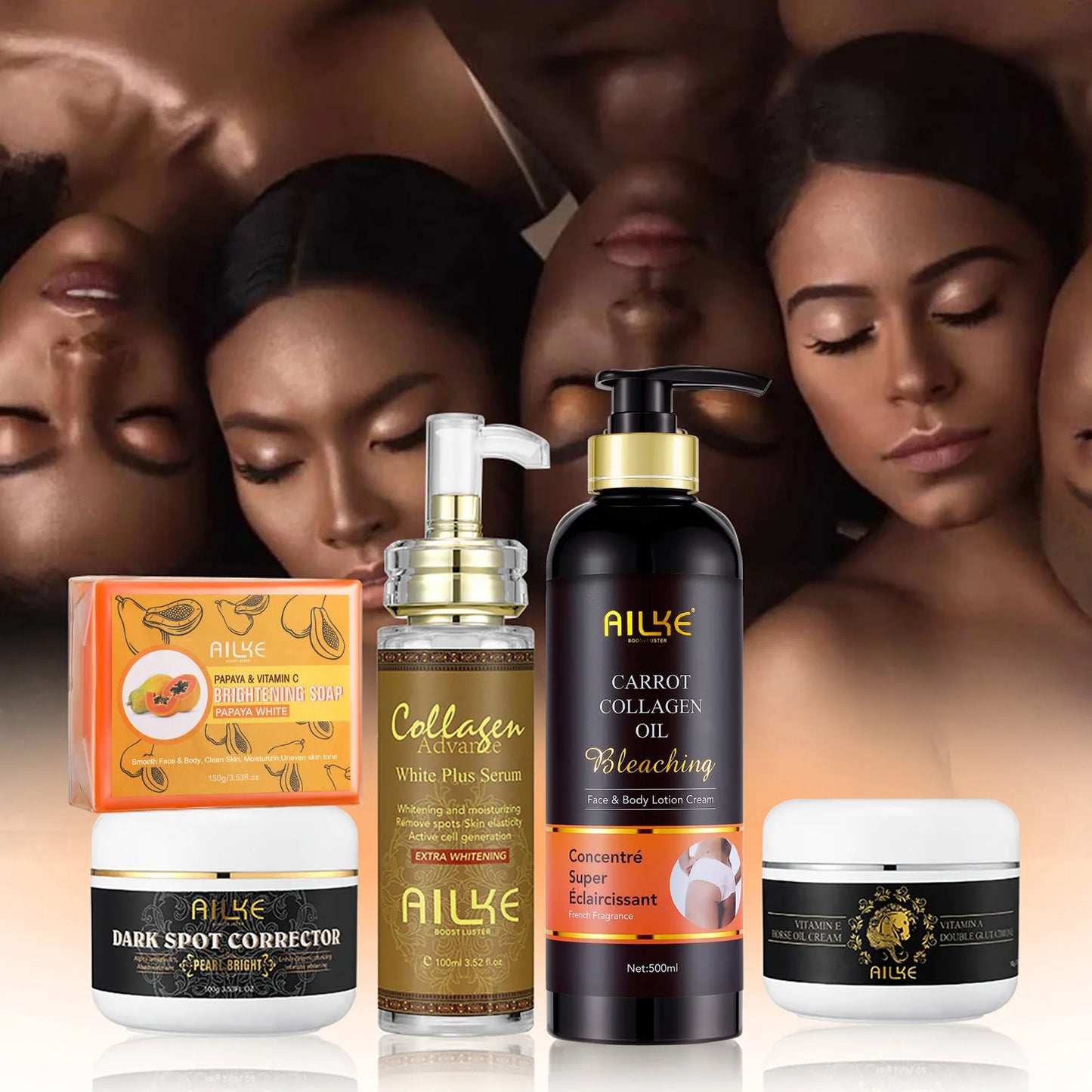 AILKE Collagen 5 In 1 Skin Care Kit RadianceBoost Complex