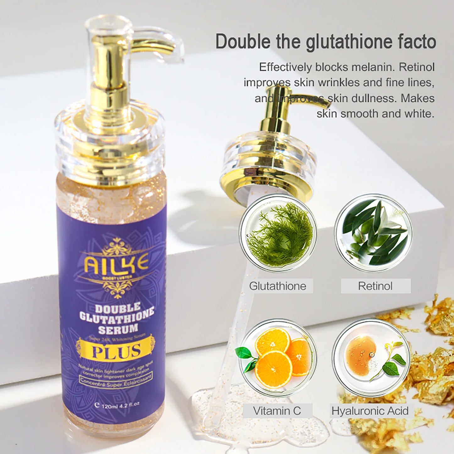 AILKE Double Glutathione Plus Moisturizing Whitening Lotion