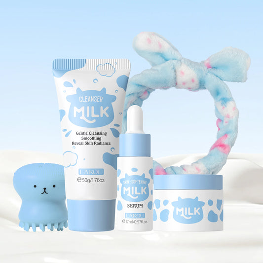 LAIKOU Milk Skincare Softening Serum Travel Kit Set