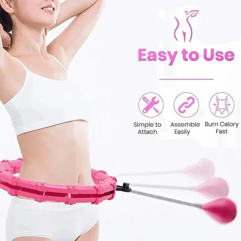 Smart Weighted Hula Hoop For Adults With Detachable Links Cardio
