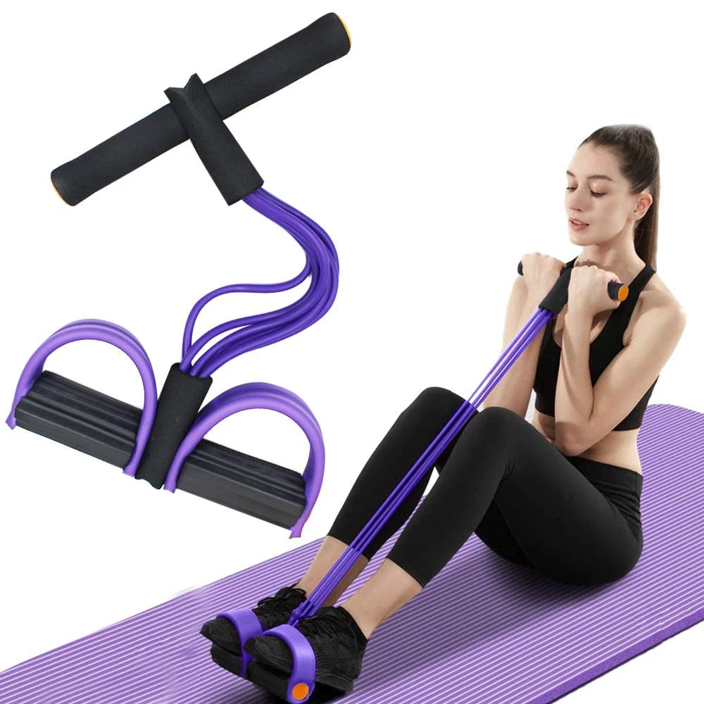 6-Tube Resistance Band Set For Full Body Workout Kit