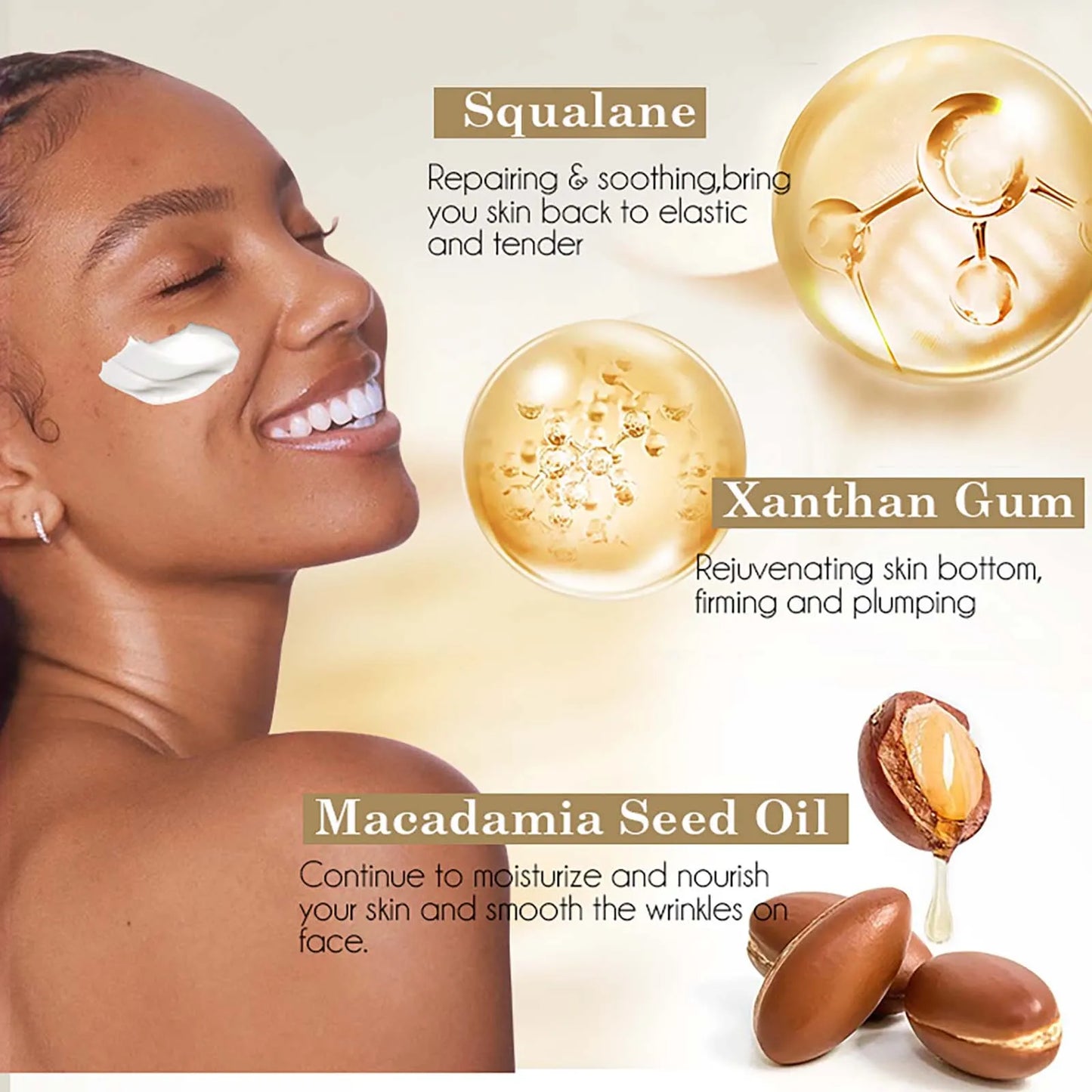 AILKE Night Cream For Women Collagen Moisturizing Anti Aging