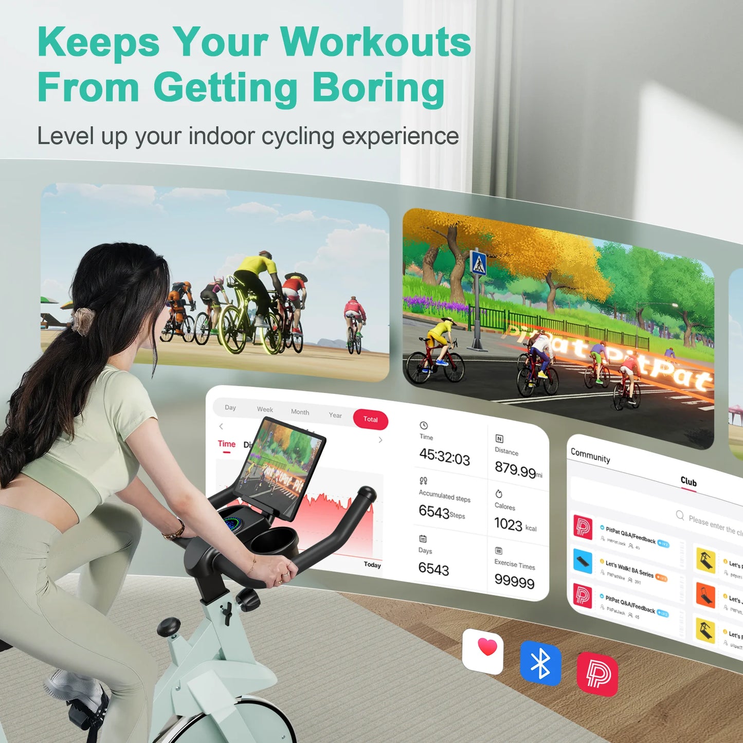 Superun 32 Level Magnetic Resistance Indoor Exercise Bike