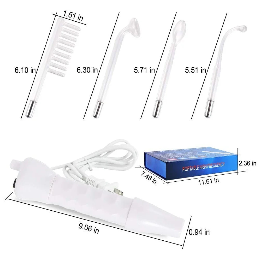 4 In 1 High Frequency Facial Wand For Radiant Skin