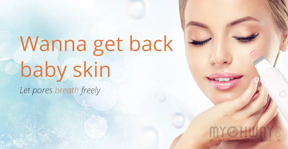 Mychway 3 in 1 Ultrasound Dermabrasion Facial Device