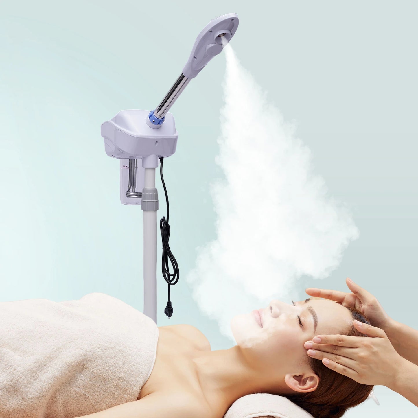 Bymaocar Professional Facial Steamer With Hot Mist Function Herbal Cup