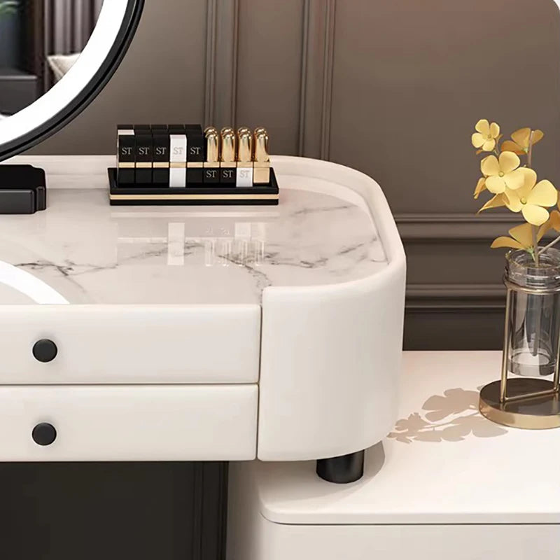 XMSJ Trendy Aesthetic Vanity With Drawer Storage Luxury