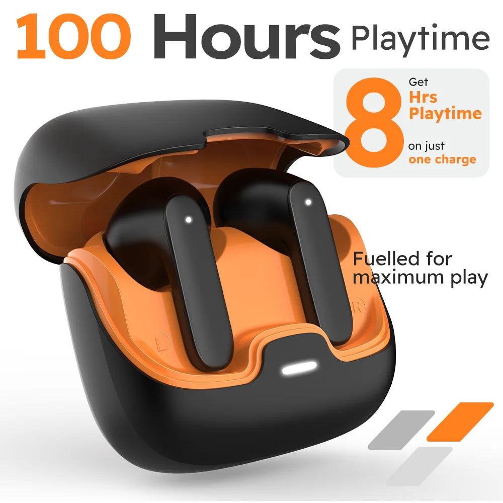 Jogrytece Bluetooth 5.4 TWS Earphones Ultra Low Latency