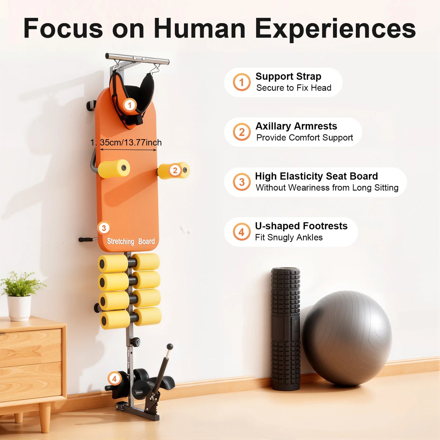 Adjustable Back Stretch Bench For Spinal Decompression And Neck Relief