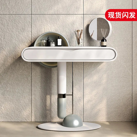 DUTRIEUX Nordic Portable Wood Makeup Desk Mirror Vanity