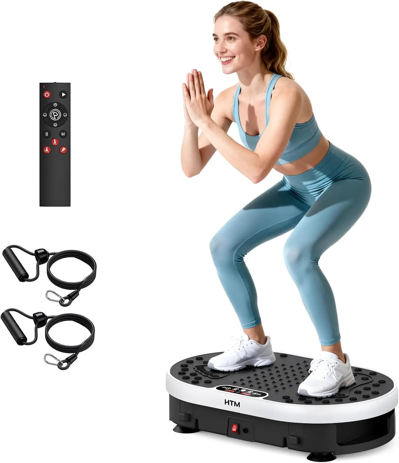 HTMM 120 Levels Vibration Plate 9 Modes Portable Exercise Machine