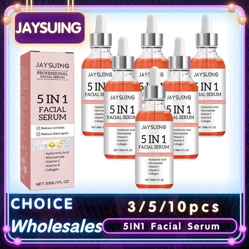 Hyaluronic Acid Face Serum 5 In 1 With Vitamin C For Pore Tightening