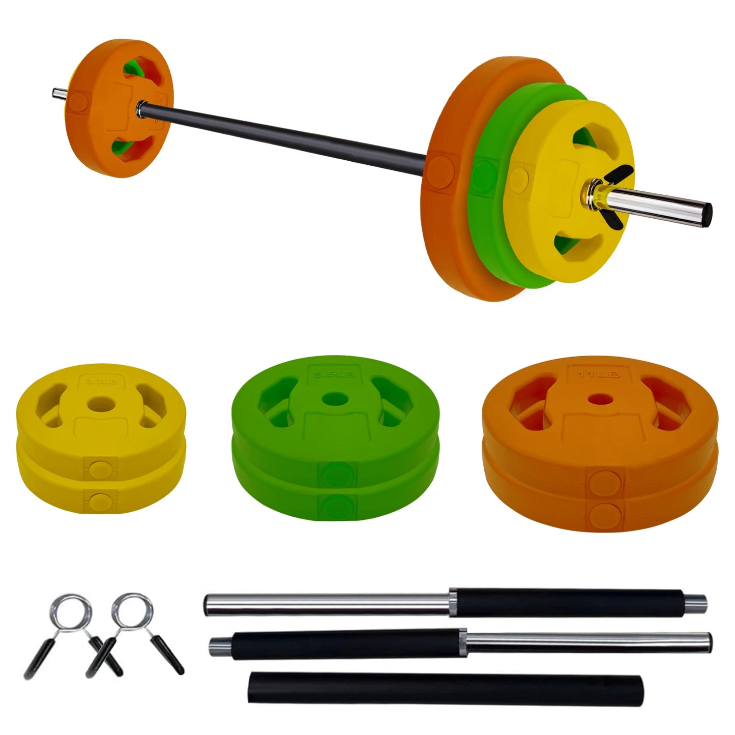 HiMISS Adjustable Barbell Weight Set For Strength Training