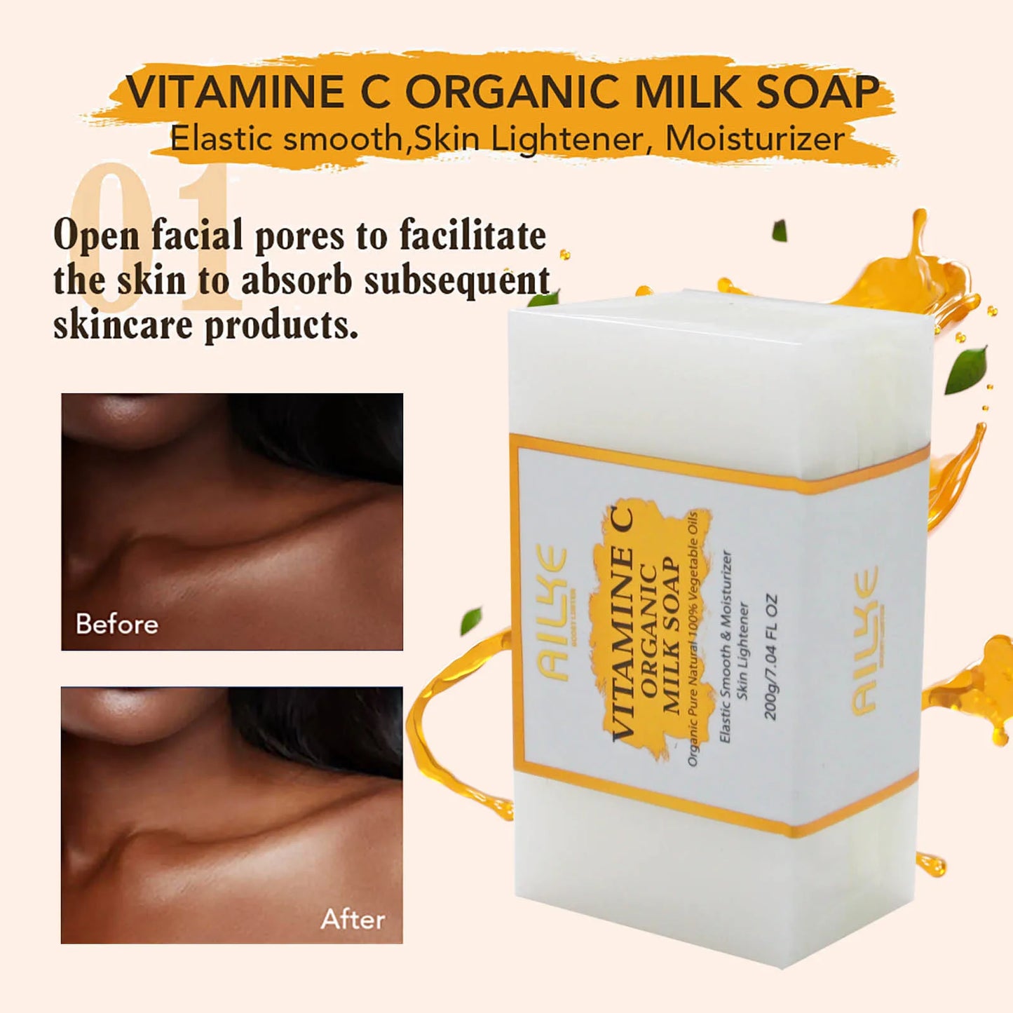 KYLIEFIT Vitamin C Skin Care Cleanser For Brightening Dark Spots