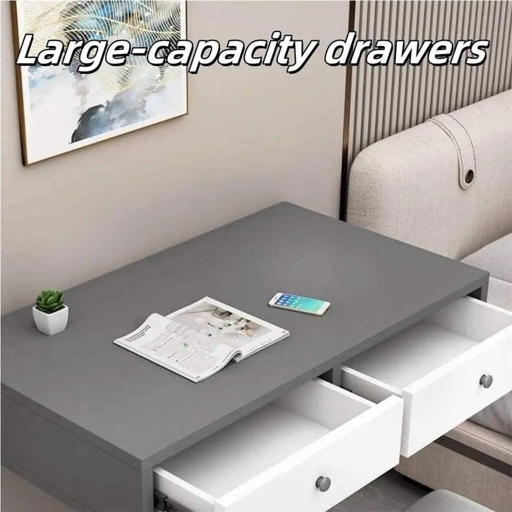 Floating Vanity Desk Wall Mount Minimalist Modern Space Saving Design