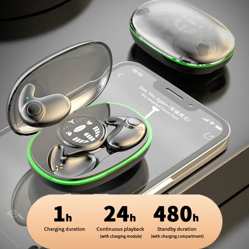 SHUKE Invisible Sleep Earbuds with Noise Cancellation Bluetooth