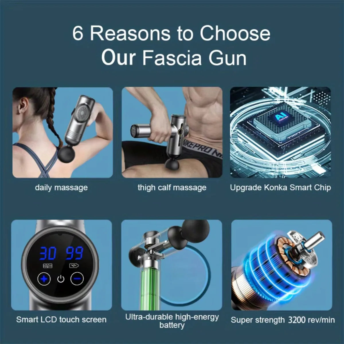 Altruism Portable Fascia Massage Gun For Body And Neck