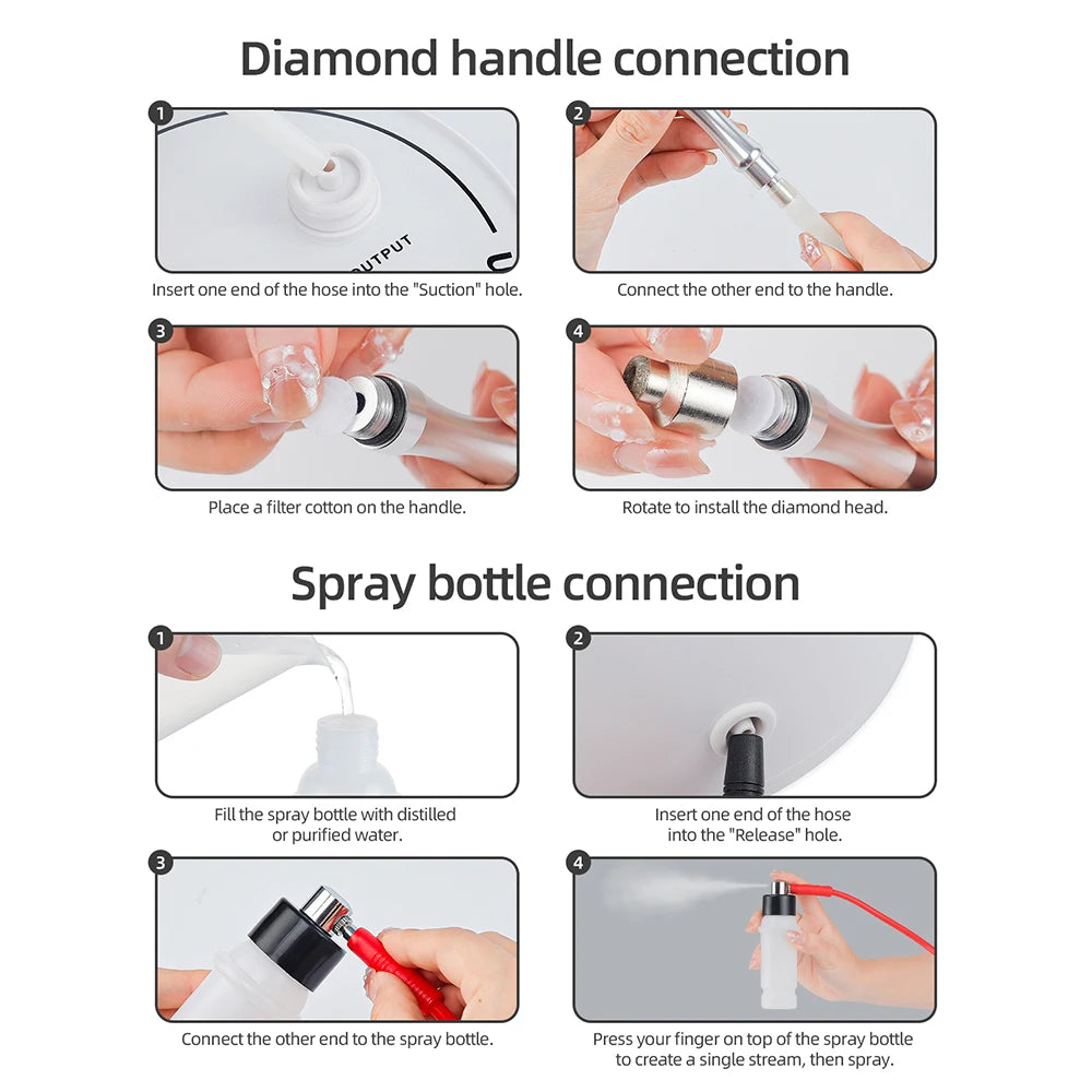 Foreverlily Professional Diamond Microdermabrasion Machine Water Spray