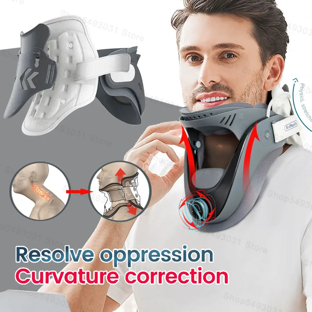 Cervical Neck Adjustable Traction Device And Support