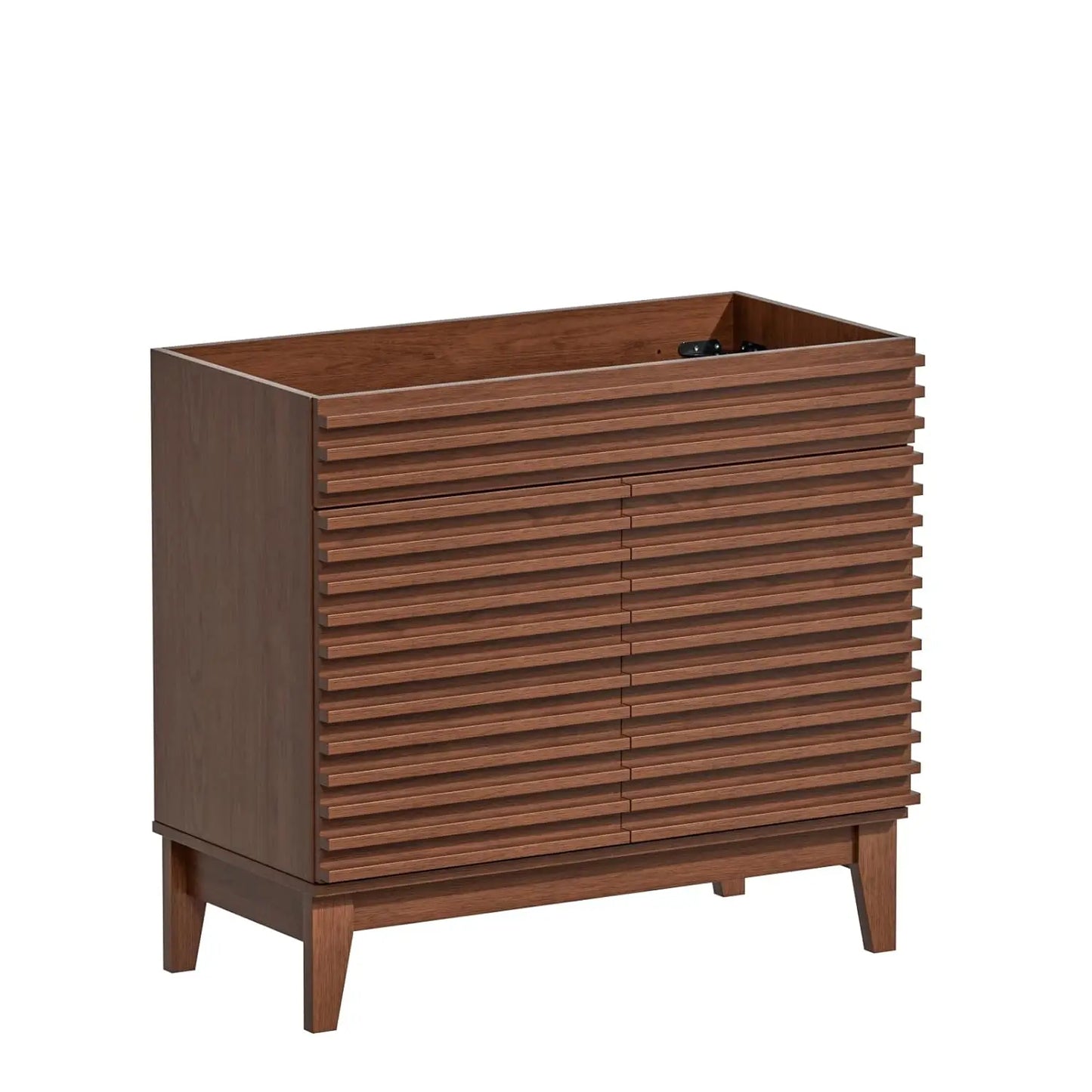 Mid Century Freestanding Bathroom Vanity Sink Storage