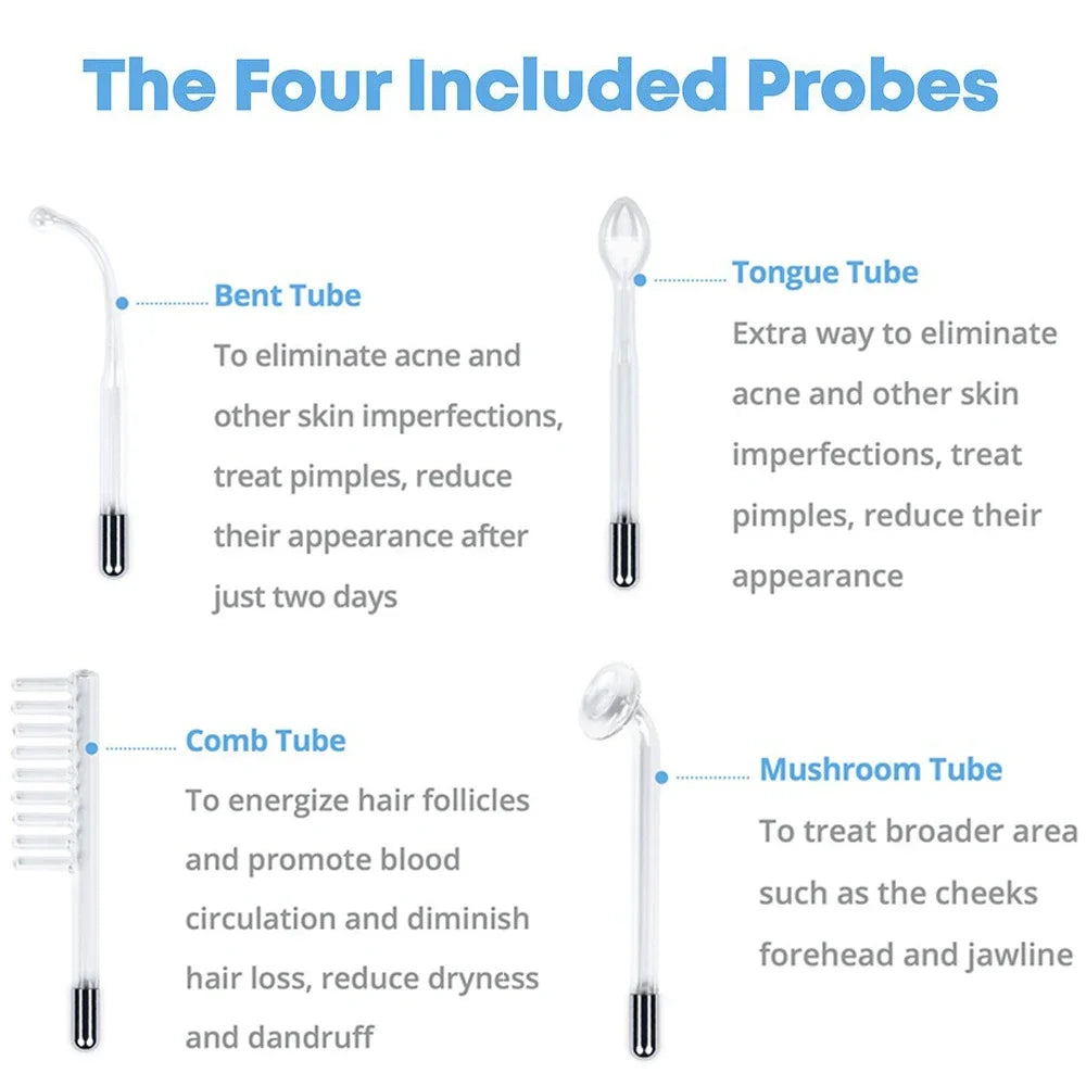 4 In 1 High Frequency Facial Wand For Radiant Skin