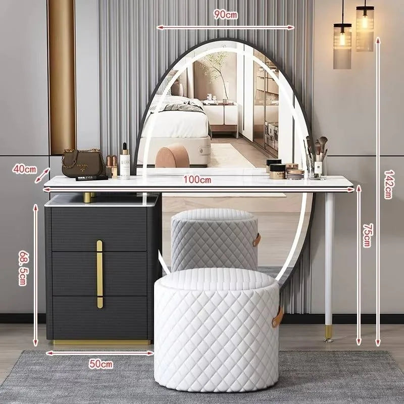 Room Vanity Dressing Table Queen Bedroom Drawers Mobile