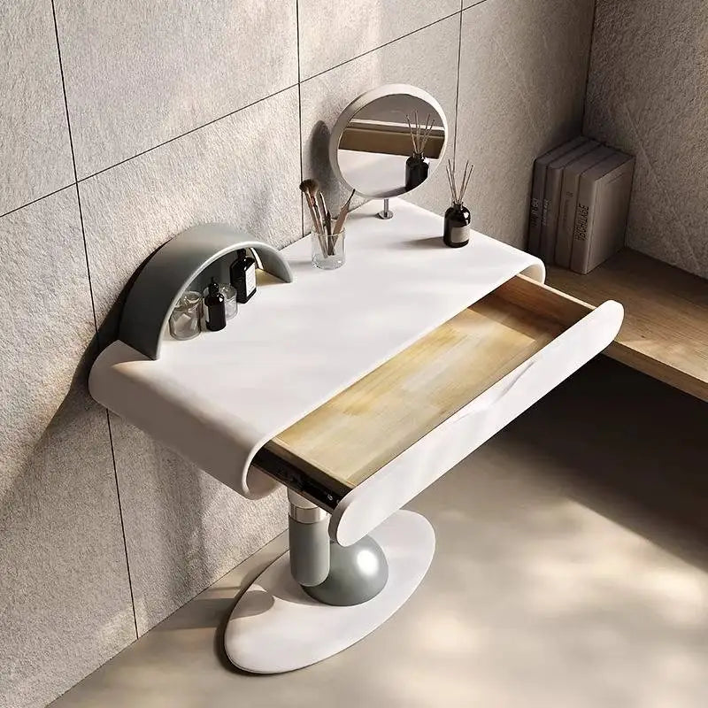 DUTRIEUX Nordic Portable Wood Makeup Desk Mirror Vanity