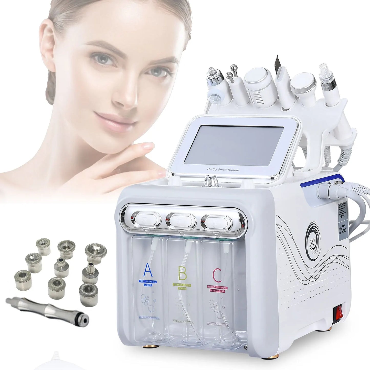 AmiliBeauty Hydra 7 In 1 Microdermabrasion Facial Machine