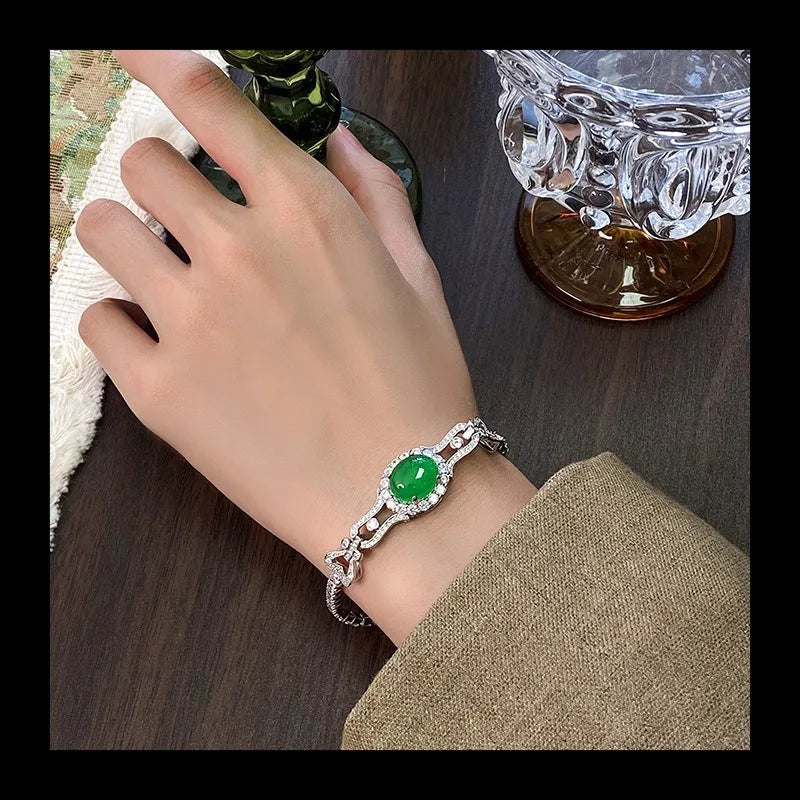 Retro Fluorescent Temperament Metal Bracelet Accessory