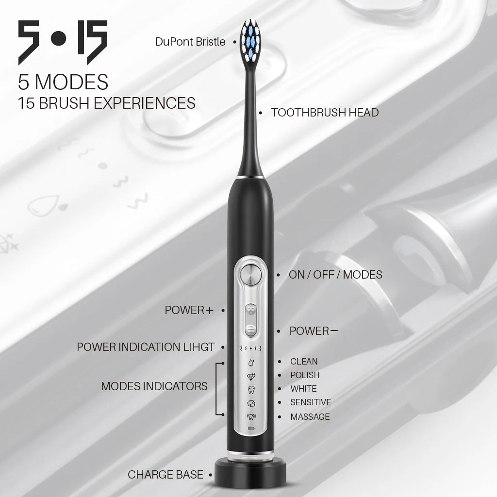 Subort S7 Super Sonic Electric Timer Whitening Toothbrush