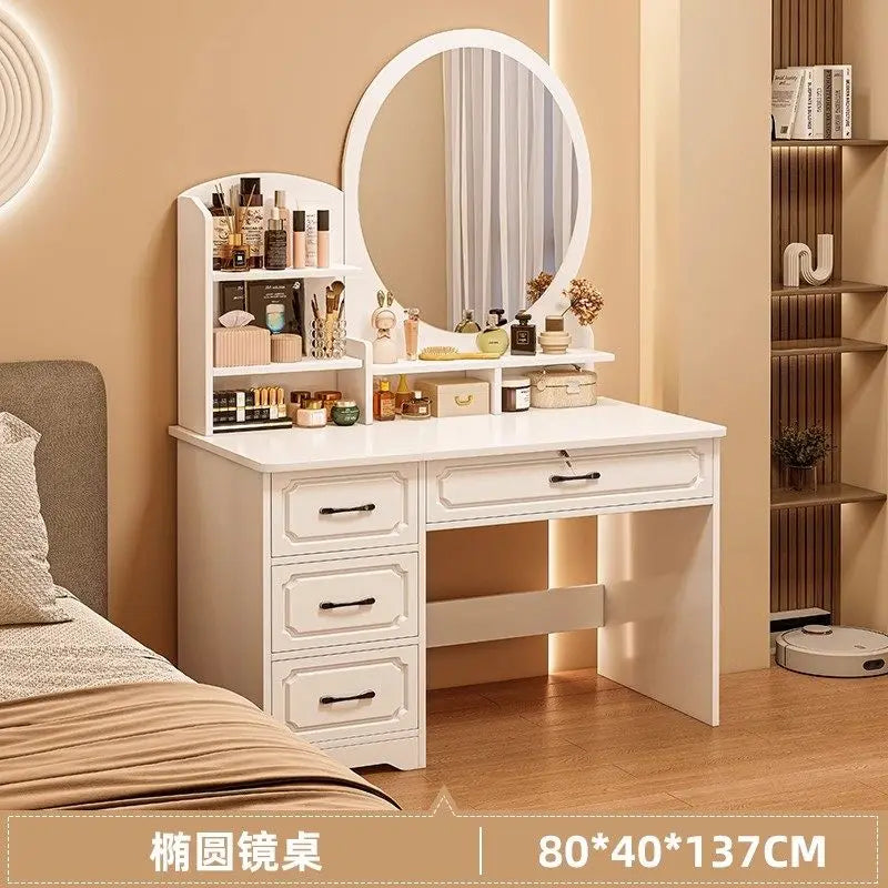 Cosmetics Bedroom Vanity Table  European Chair Storage
